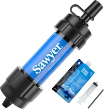 Sawyer Mini Water Filtration System for Hiking, Camping & Emergency Use