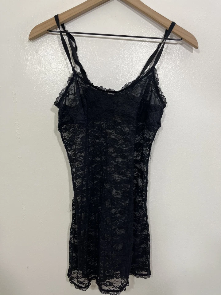 Y2K Coquette Fairy Grunge Indie Sheer Babydoll Cami Top S Whimsigoth Witch Goth — 第 2/4 张图片