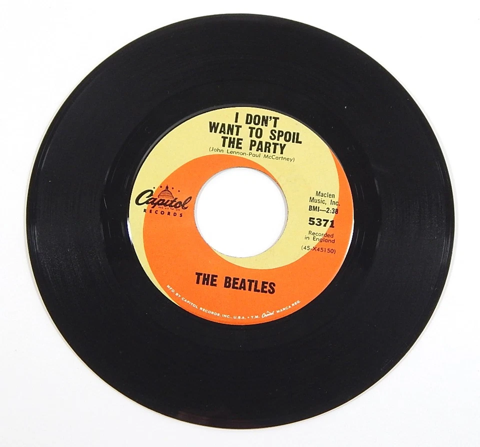 The Beatles Eight Days A Week / I Don't Want To Spoil the Party Record w/ Sleeve - Image 3 of 4