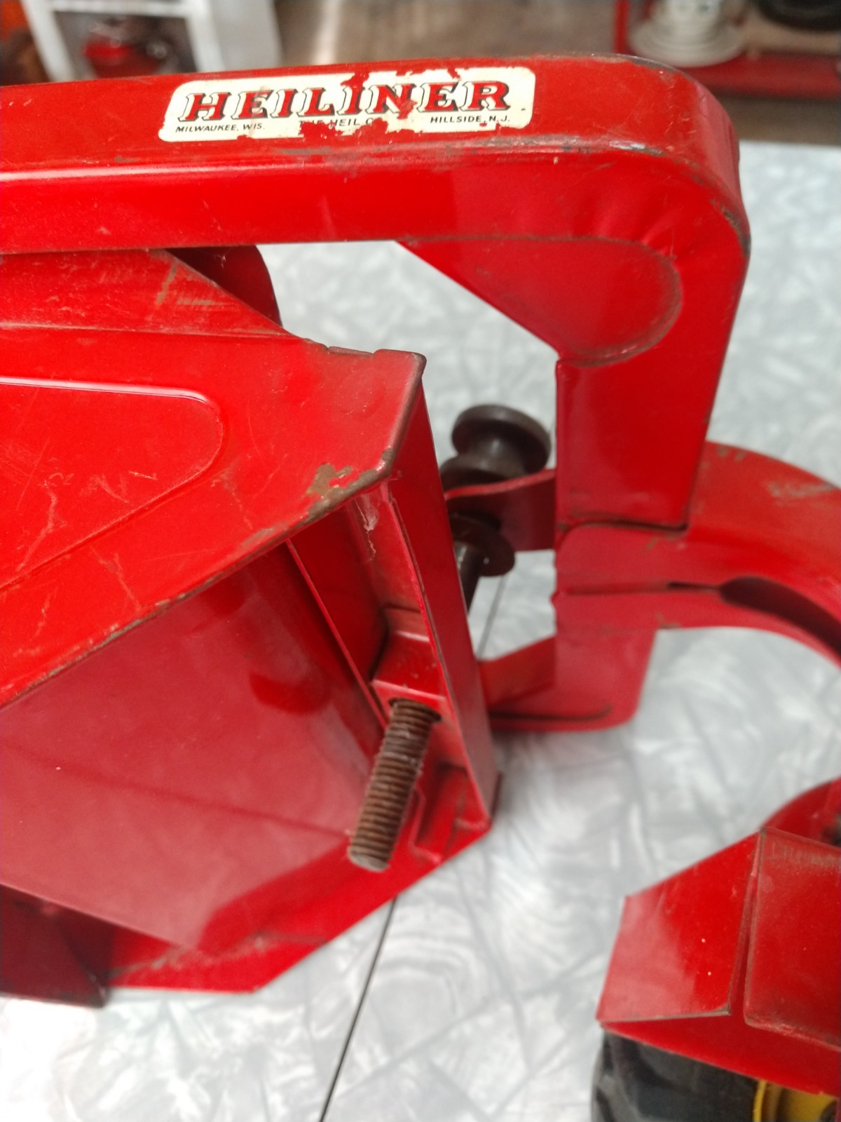 Doepke Heiliner Model Toys Earth Mover Scraper Pressed Steel Toy 1950s