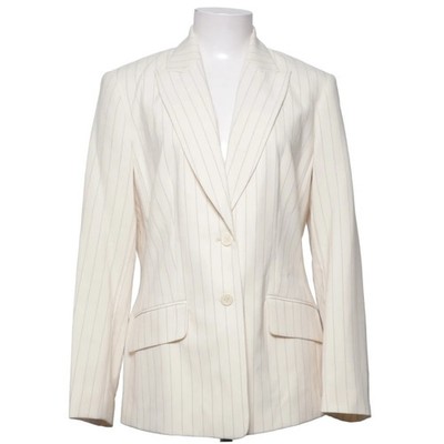 Elements, Blazer, Größe: 40, Beige, Polyester/Viskose, Nadelstreifen, Damen #t4n