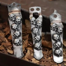 1 Pc 925 Silver Skull Pocket Clip for Benchmade Emerson ZT Strider SNG SMF