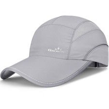 Quick-Dry Running Hat for Men Women - UPF 50 Breathable Mesh, Reflective S...