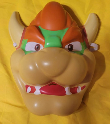 Adult King Koopa Bowser Super Mario Plastic Costume Mask