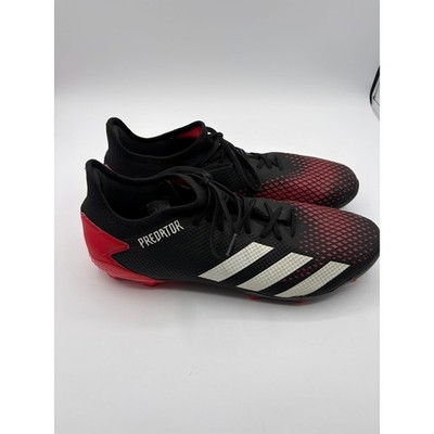 Adidas Predator 20.3 FG Soccer Cleats Mens 12 Black Red White EE9556