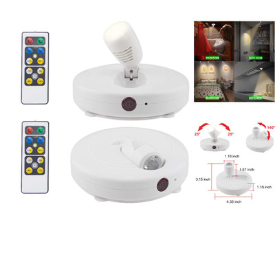 HONWELL LED Deckenstrahler Fernbedienung 2 Stück Timer Drehbar Lichtkop