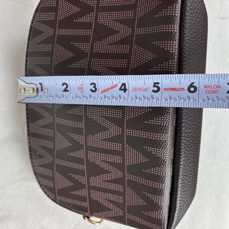 Best Lock Handle Set Monogram 4-Piece Handbag Set Tote Satchel Pouch Wallet Brown Gold Tone ...