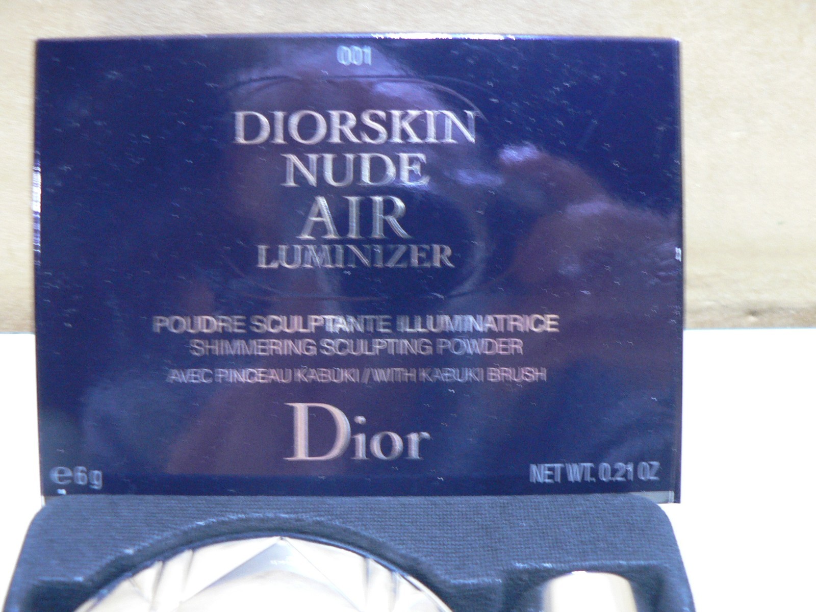 Dior Diorskin Nude Air Luminizer 001 Shimmering Sculpting Powder + Brush New