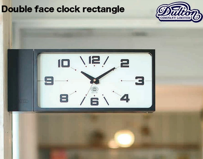 Dulton Double Face Wall Clock H21-0362BK Black Magnet Type Japan