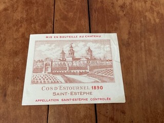 01 ÉTIQUETTE CHÂTEAU COS ESTOURNEL 1890