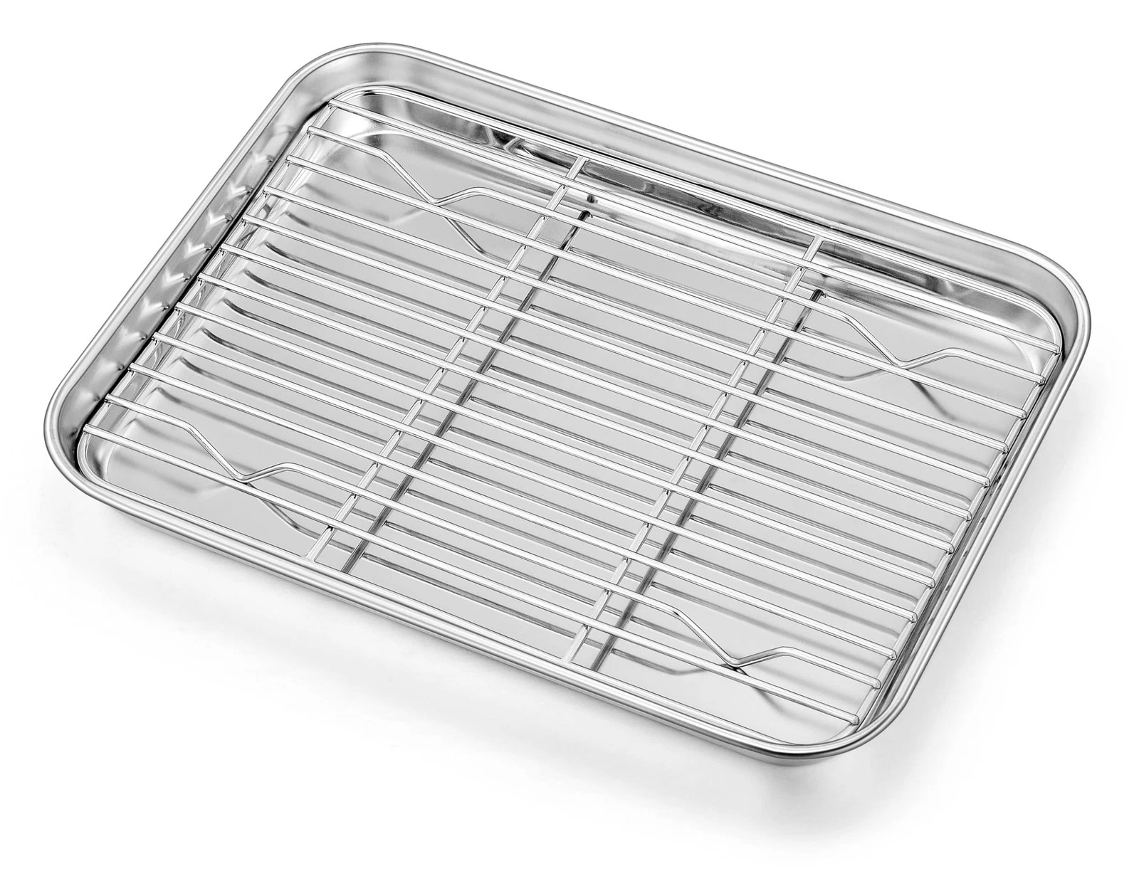 9 x 7 Inch Stainless Steel Toaster Oven Rack with Cooling Tray Set for Roasting
Opens in a new windo