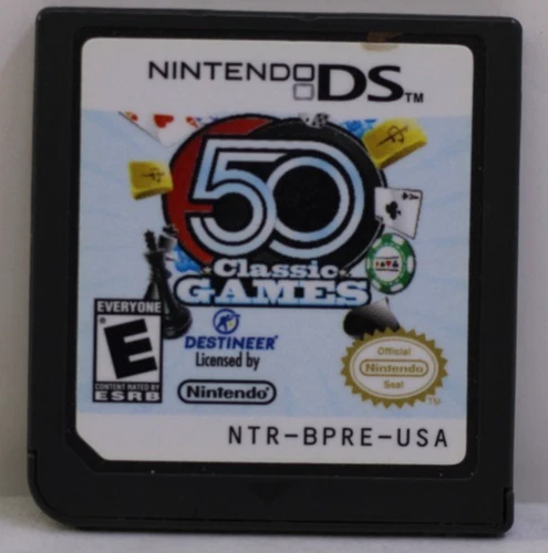 50 Classic Games (Nintendo DS, 2009) loose game only