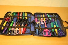 28 Pairs Fiskars Provo Craft Family Treasures More Crafting Scissors in Case