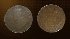 1920 India 1/4 Anna Coin