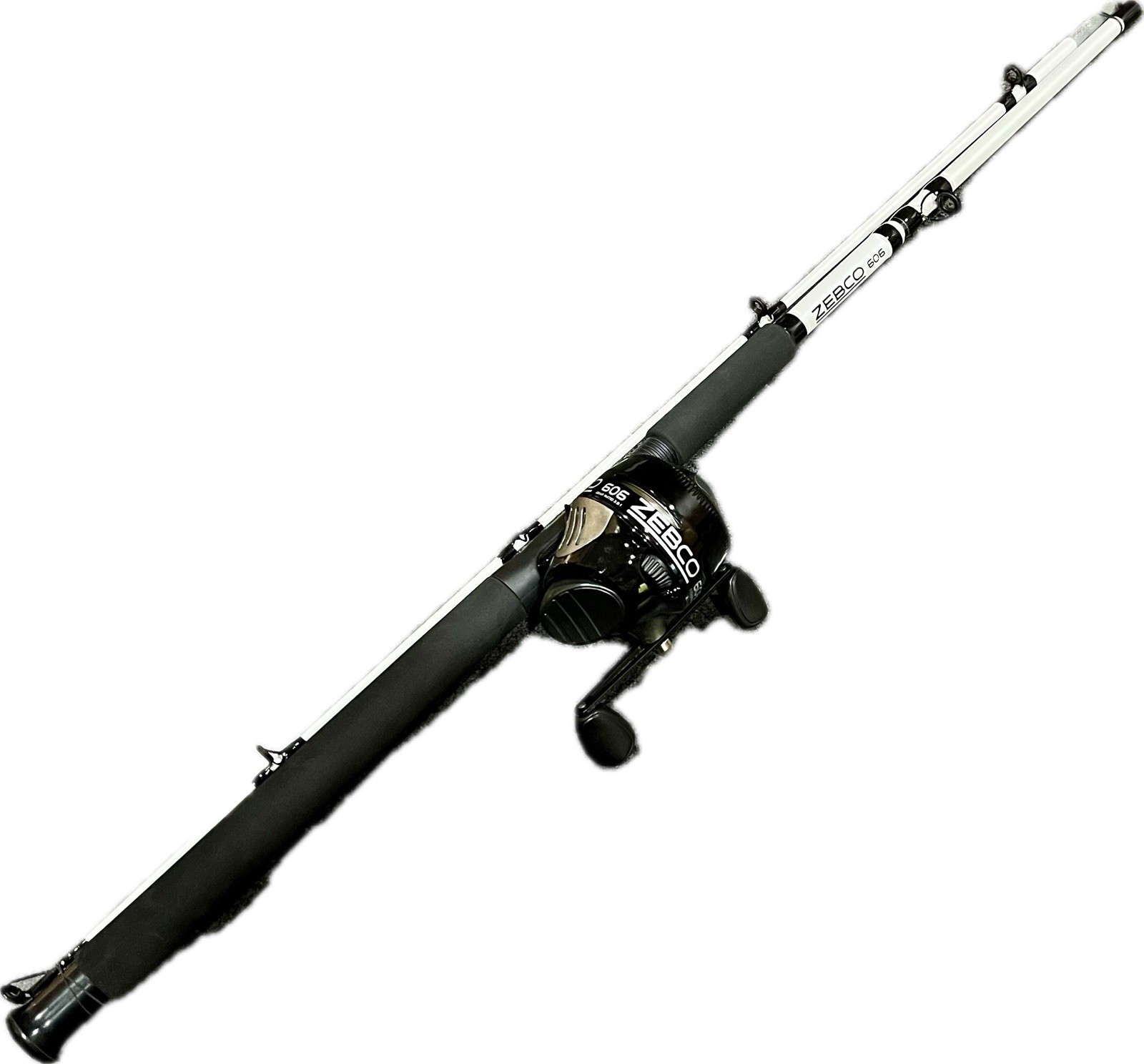 ZEBCO 606 Spincast Combo w Bite Alert & 20 lb test 3.0:1 Gea