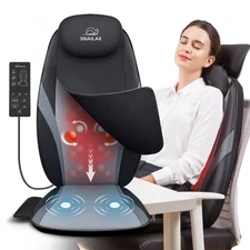 Back Massager with Heat, Electric Tissue Kneading Massage Chair Pad, Gifts