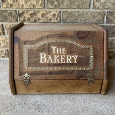 Vintage Wood Bread Box The Bakery Farm House ...