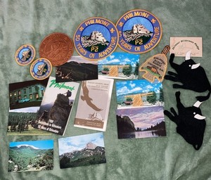 Boy Scout Lot Philmont Scout Ranch Arrowhead Felt Jacket Patch Slide Post Cards