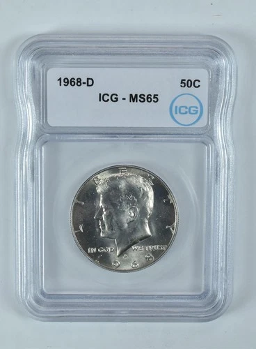 1968-D Kennedy Half Dollar MS65 ICG *5825