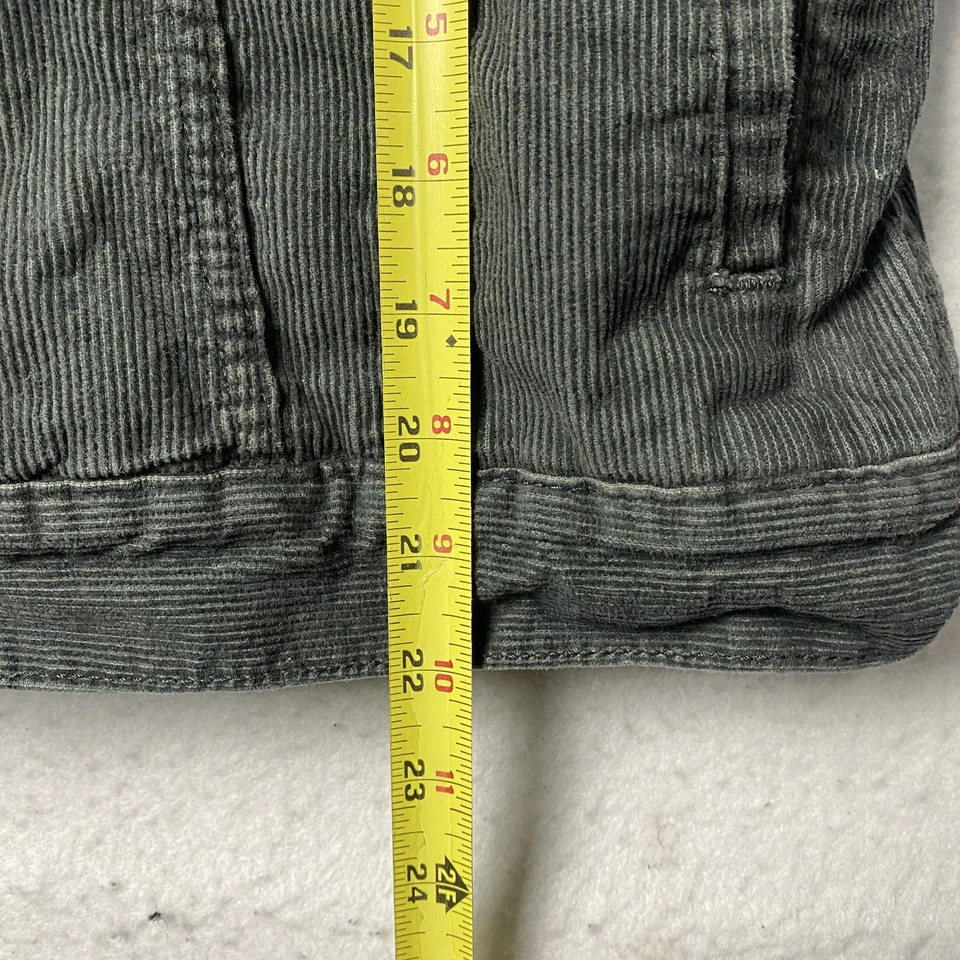 Levis Boys Youth Dark Gray Corduroy Jacket Sherpa Fleece Lined Size L 12-13 Yrs - Image 3 of 4