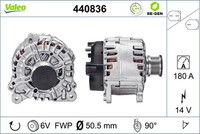 Valeo Lichtmaschine Generator 180A 14V FüR Audi A6 Avant 2.0 TDI 440836