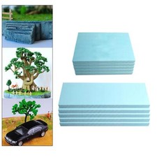5pcs/set Diorama Miniature Foam Slab Board Lightweight Rectangle Model Material