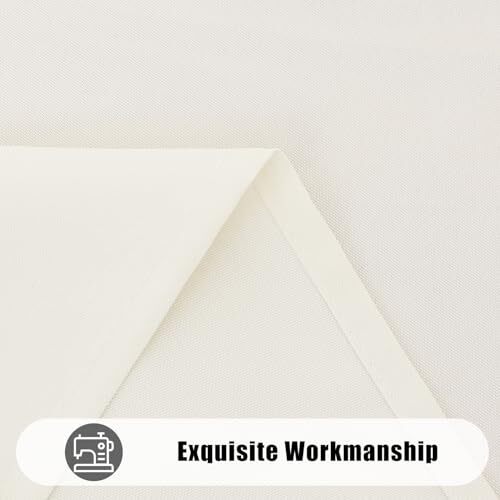 Rectangle Table Cloth, Waterproof Anti-Scratch Polyester 60" x 120" Beige - Afbeelding 5 van 6