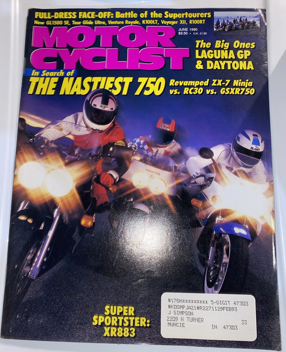 MOTORCYCLIST MOTORCYCLE MAGAZINE / JUNE 1990 | eBay