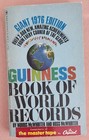Guinness Book of World Records 1976 Edition by N & R McWhirter, Paperback