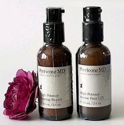 Dr Perricone MD High Potency Amine Face Lift Treatment 2oz & EVENING REPAIR 2oz 