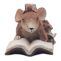 Animal Crackers Story Time Maus Deko Ornament Figurine, Resin, Box