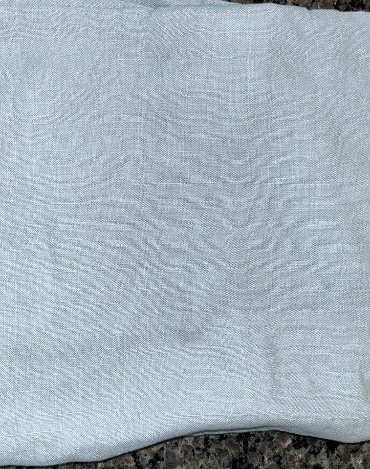 Pottery Barn Euro Sham, Light Blue Button Closures Linen eBay