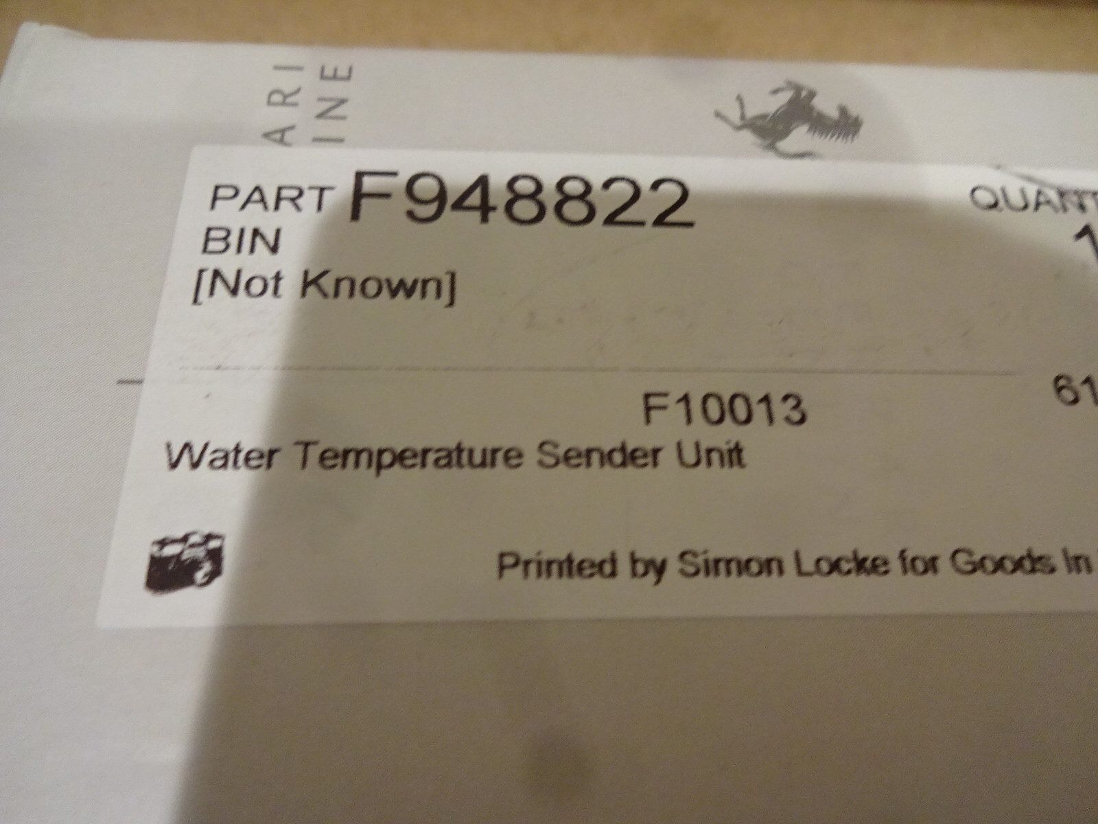 Ferrari 355,456,550,512 - Water Temperature Sender Unit- P/N 148677 / 948822