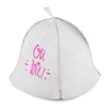 Russian Banya Hat - Women's Sauna Hat Felt Spa Hat Wool Blend              