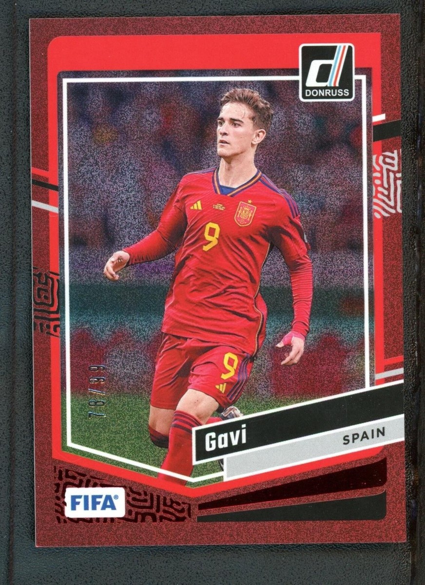Gavi ガビ RCカード Red gold starball 激レア 2023 UEFA Champions League Topps Starball Gavi Relic SG-CV