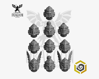 Primal Hounds Space Vikings Helme Conversion Bits für Prime 28mm Space Knights