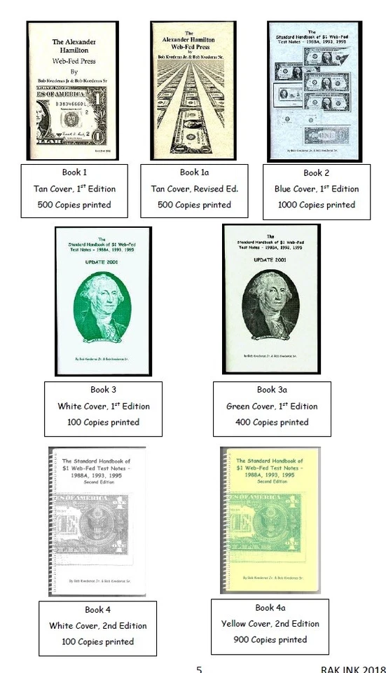 The Standard Handbook of $1 WEB-FED Notes 1988A, 1993, 1995 Third Edition Book - Image 2 of 3