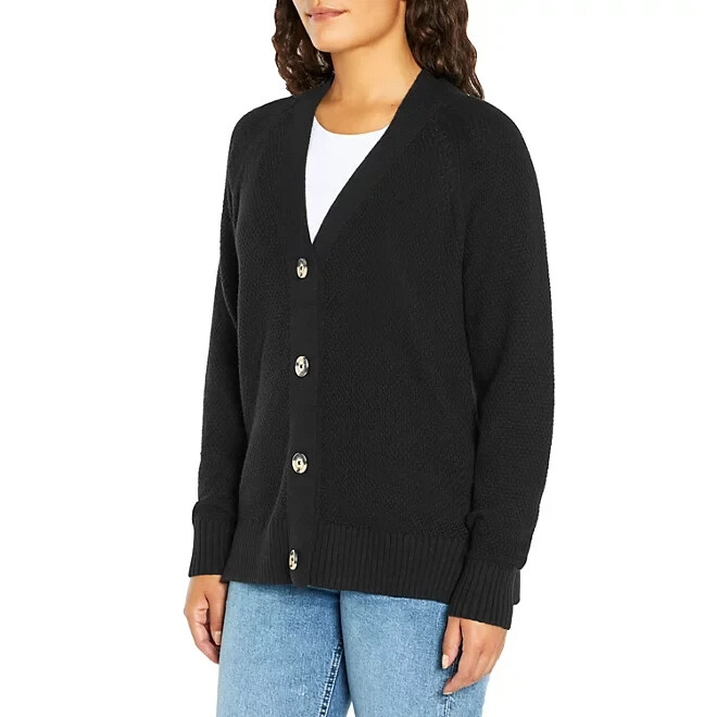 Gap Ladies Textured Cardigan Black Size Medium eBay