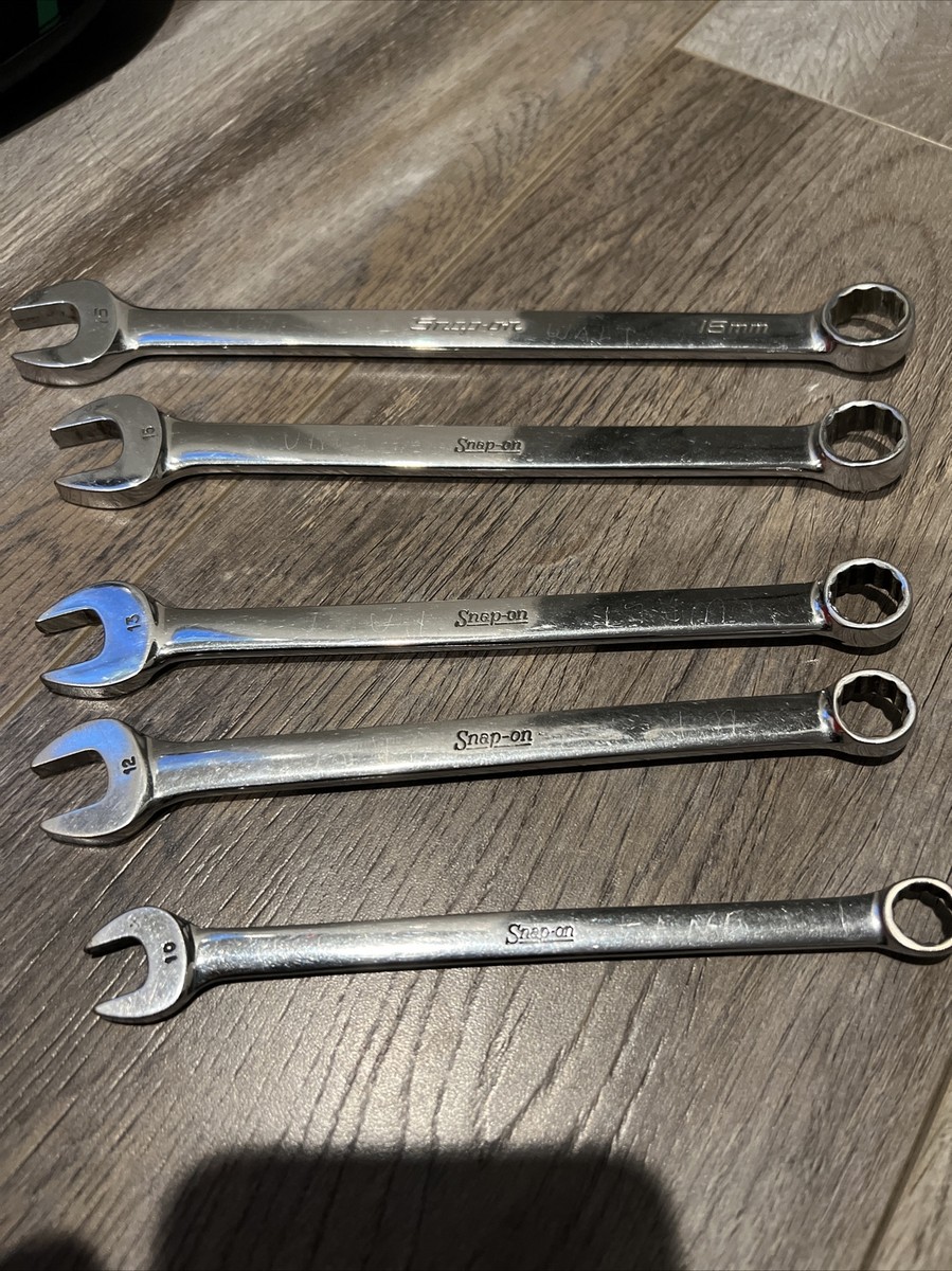 Snap-on Tools , 10, 12, 13, 15,16mm wrench. OEMX Open End 12 Snap-on Tools , 10, 12, 13, 15,16mm wrench. OEMX Open End 12