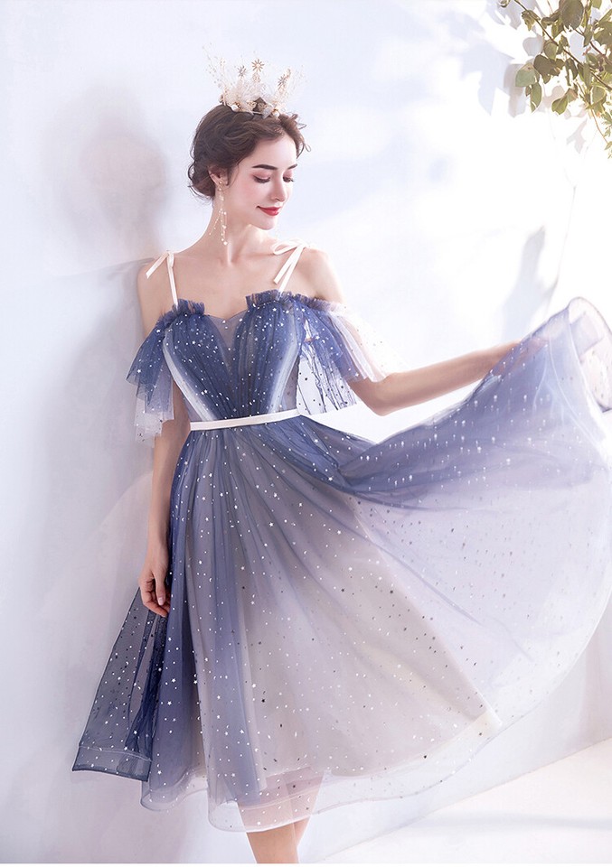 Abito Da Sera TSJY8128 &ndash; Ball Gown Midi In Organza &ndash; Vitello, Scollo Barca &ndash; Taglie 4-16