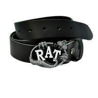 Rat Belt Buckle Ratte GüRtelschnalle Gothic Hot Rod Garage Biker Punk *374