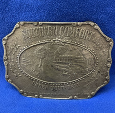 Vintage Southern Comfort UNDER YOUR BELT Official Souvenir 1892 Belt Buckle
