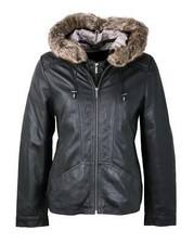 Genuine Lakeland Womens Anthracite Grey Annie Leather Biker Jacket Uk 12