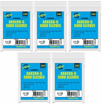 Arkero-G 500 Standard Soft Sleeves - Magic & Pokemon Hüllen wie Ultra Pro NEU