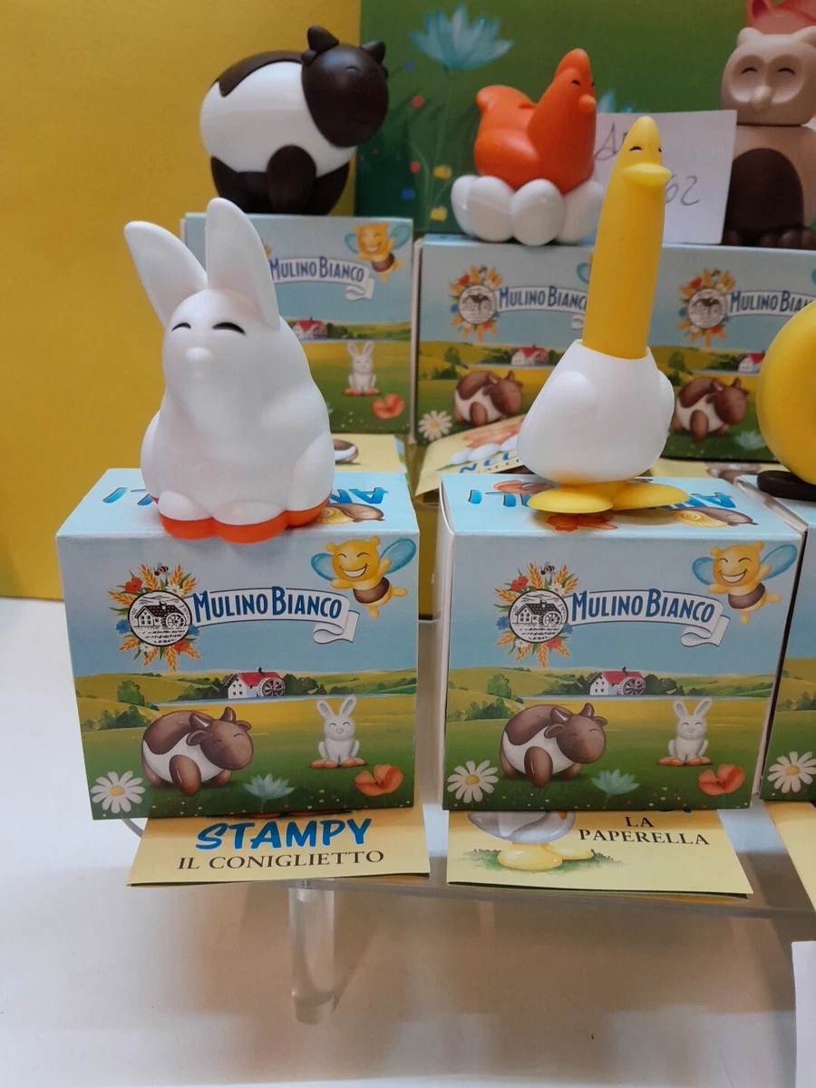MULINO BIANCO ANIMABILI SET COMPLETO 4 CONF. CON STICKERS PER PERSONALIZZARLI