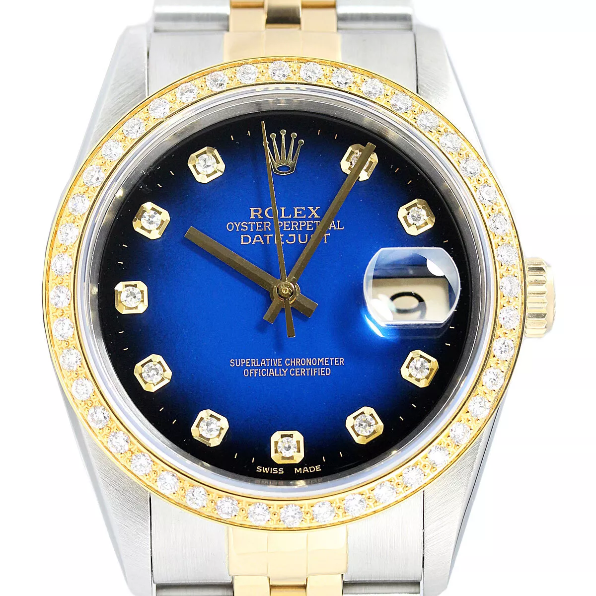 Rolex datejust cheap gold mens