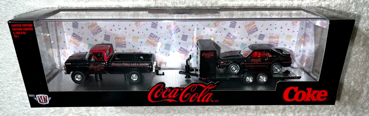 M2マシーン コカ・コーラ　C950 ボックストラック & マスタング M2 AUTO-HAULER 1969 FORD F-100 RANGER 4X4 & 1990 FORD MUSTANG GT