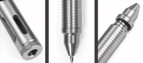 Outdoor Titan Aluminium Taschen Kugelschreiber Büro Signatur Stift Tragbar EDC Pen - Bild 6 von 14
