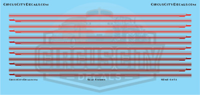 Semi Stripes Style 1 Red DCP 1:64 Scale | eBay
