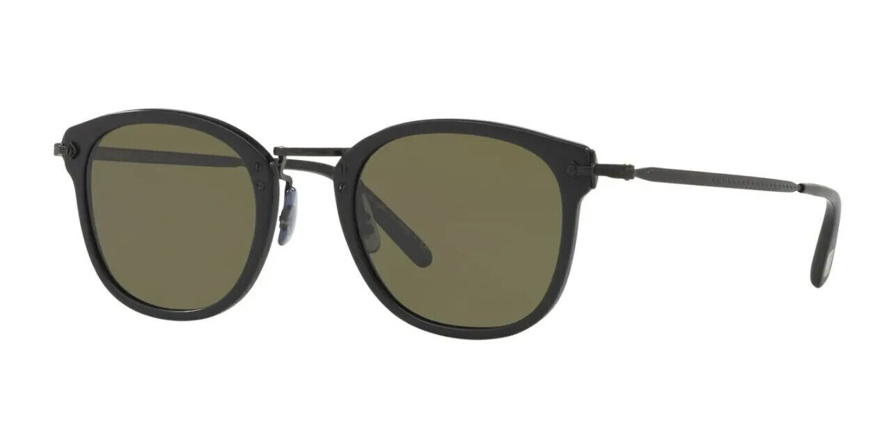 Солнцезащитные очки Oliver Peoples OP-506 SUN OV5350S 146552 Полуматовые черные/зеленые G-15